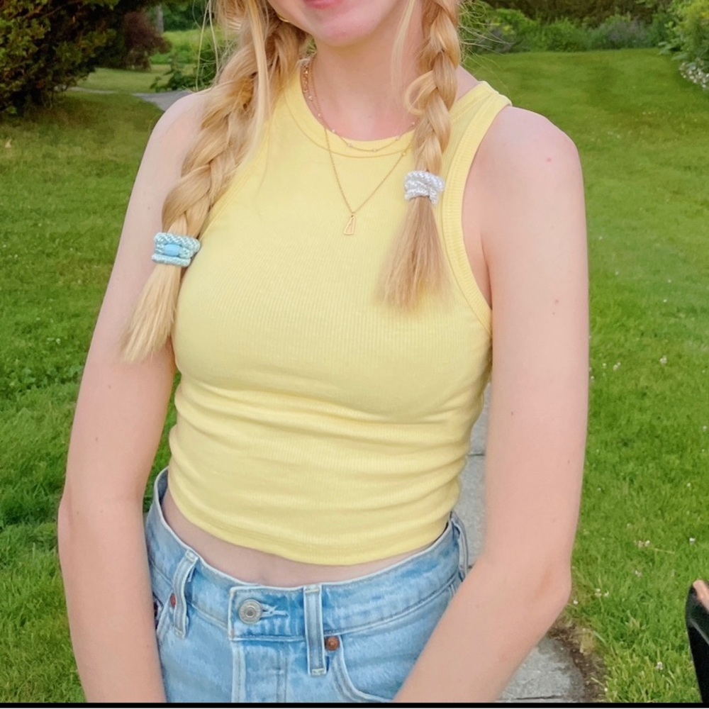 Zara yellow tank top